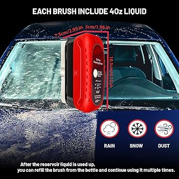 Car Glass Oil Film Cleaner Brush – Clear & Bright View