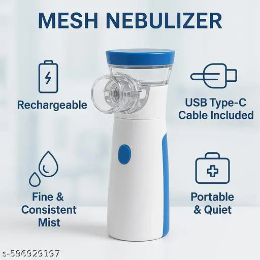 Portable Mesh Nebulizer – Fast, Silent Relief Anytime, Anywhere Product Description